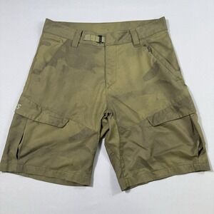Viktos Operatus Shorts Mens 32 Green Camo Tactical Cargo Belted Pockets Stretch